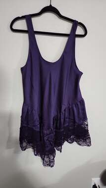 Intimately Free People Young And In Love Mini Slip in Gothic Grape